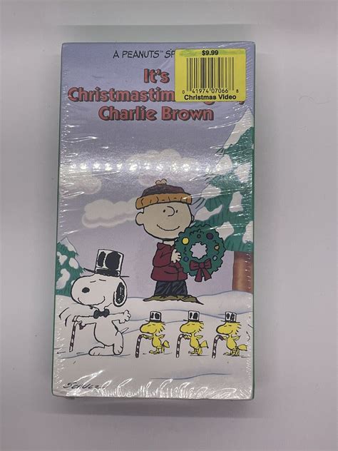 New It S Christmastime Again Charlie Brown Vhs Slipsleeve Case