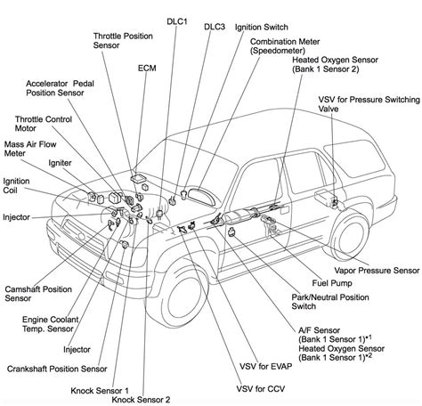 Visual Guide to the 2001 Toyota Tacoma Engine Layout