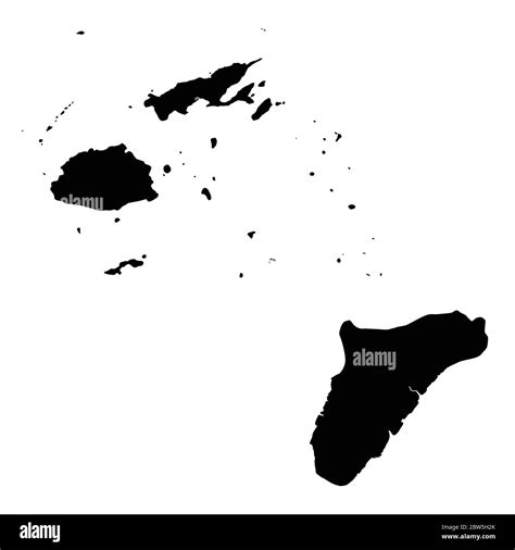 Vector Map Fiji And Suva Country And Capital Isolated Vector