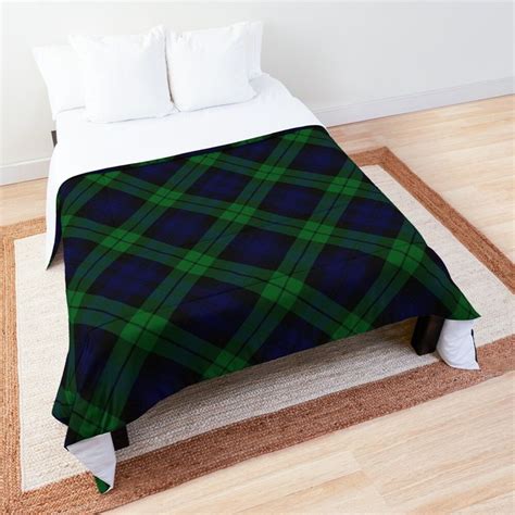 The Black Watch Cross Tartan Plaid Comforter By 89black Plaid Comforter Comforters Black