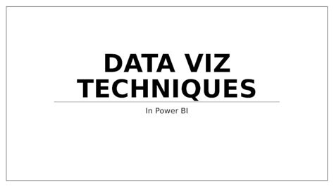 Pptx Data Visualization Techniques In Power Bi Dokumentips