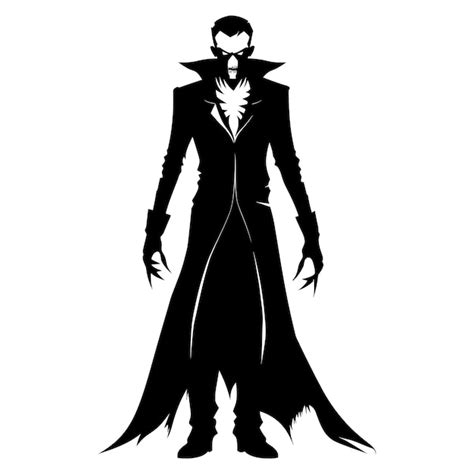 Premium Vector Silhouette Vampire Black Color Only Full Body