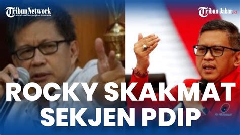 Rocky Gerung Skakmat Sekjen PDIP Soal Permintaan Maafnya Saya Tak