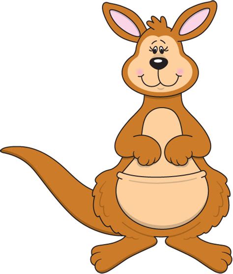 Cute Kangaroo Clipart Clipartix