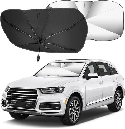 Qoosea Windshield Sun Shade Umbrella For Car X Inch Foldable