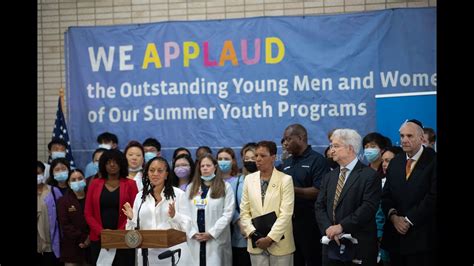 Mayor Eric Adams Hosts Syep Kick Off Event Youtube