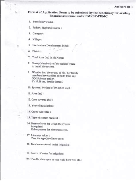 Fillable Online Himachalforms Nic Format Of Application Form To Be