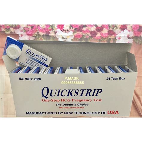 Que Thử Thai Quickstrip Hộp 24 Que Que thử thai Haxaki