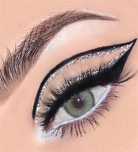 Creative Eye Makeup Art Ideas You Should Try Beautiful Cut Crease Glitter And Graphic Lines