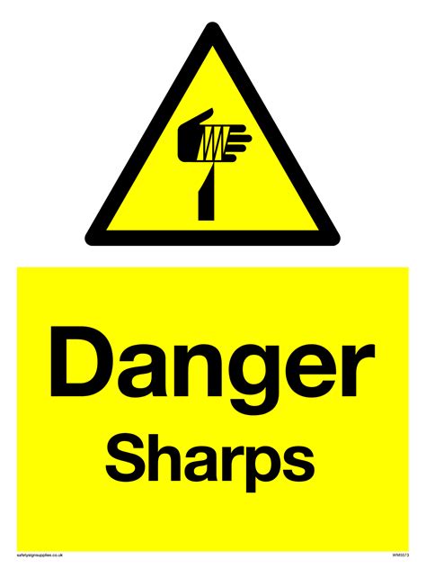 Danger Sharps From Safety Sign Supplies