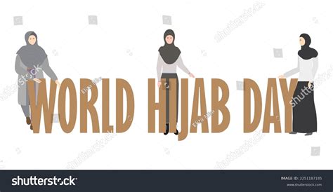 World Hijab Day Muslim Women In Hijab Arab Royalty Free Stock