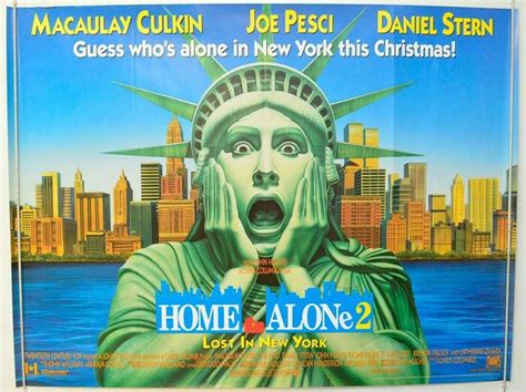 a movie poster for home alone 2 lost in new york