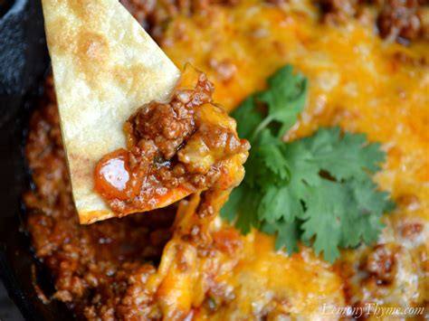 Cheesy Beef Enchilada Dip Lemony Thyme