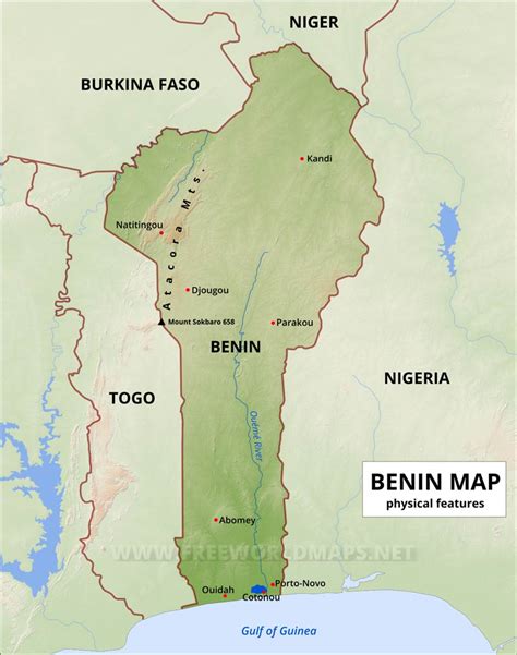 Jungle Maps Map Of Africa Benin 49D