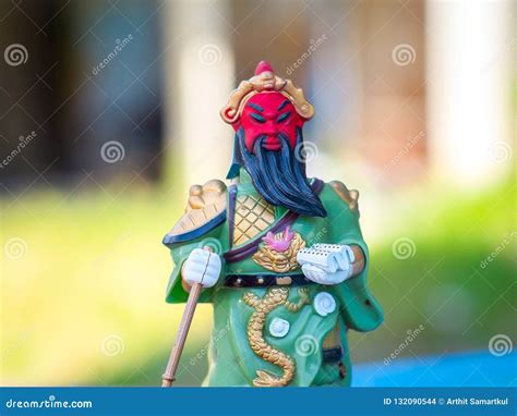 Caishen Statue God Of Wealth In China Stock Photo Image Of Pinyin