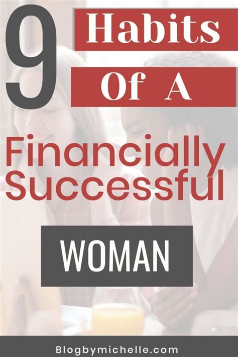 9 Habits Of A Financially Successful Woman Financial Motivation