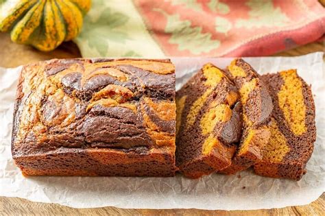 Chocolate Marbled Pumpkin Bread Recipe Saving Room For Dessert