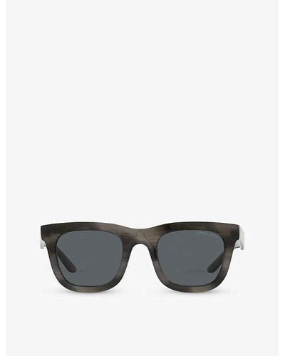 Gray Giorgio Armani Sunglasses For Women Lyst