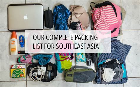 Our Complete Packing List For Southeast Asia Uneven Sidewalks Travel Blog