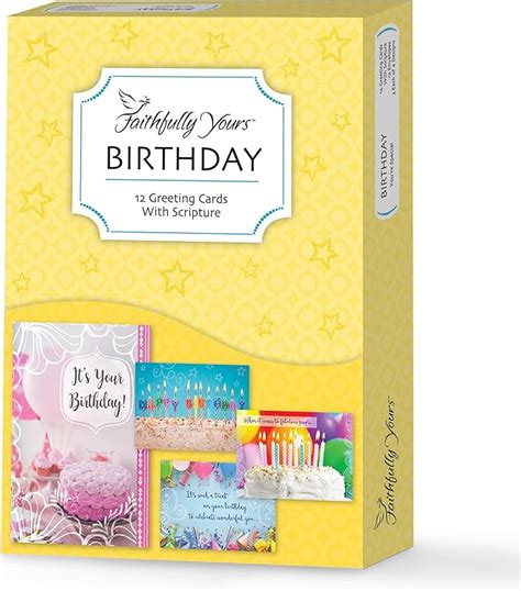 Amazon Faithfully Yours Designer Greetings Birthday Boxed Card