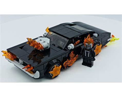 Lego Moc Ghostriders Hell Charger And 69s Dodge Charger By Bricksfeeder Rebrickable Build