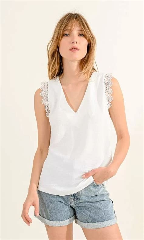 Molly bracken camisole col v dentelle aux épaules Spécialités