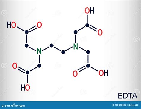 Ethylenediaminetetraacetic Acid Edetic Acid EDTA Molecule It Is A