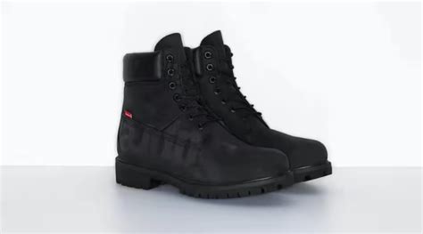 Giày Timberland Supreme X 6 Inch Boot Big Logo Black Tb 0a2msq 001 Hệ Thống Phân Phối Air