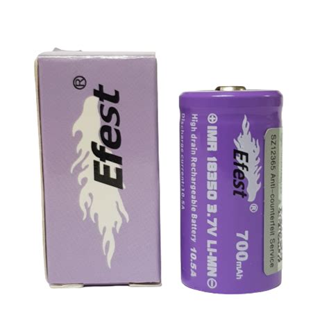 Acumulator Efest IMR 18350 High Drain 10 5amp Button Top 700mah EMAG Ro