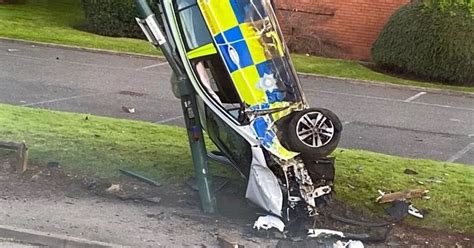 Shocking Scenes After Police Car Crashes While Responding To Emergency