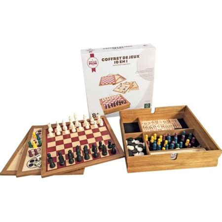 Coffret Jeux En Bois En Nom D Un Pion Comparateur Avis Prix