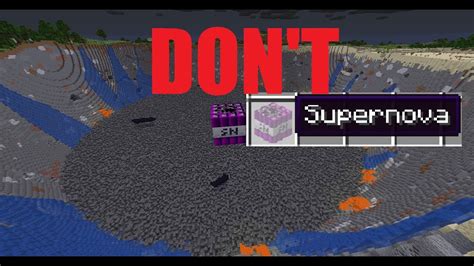 Dont Use The Supernova Tnt In Minecraft Youtube