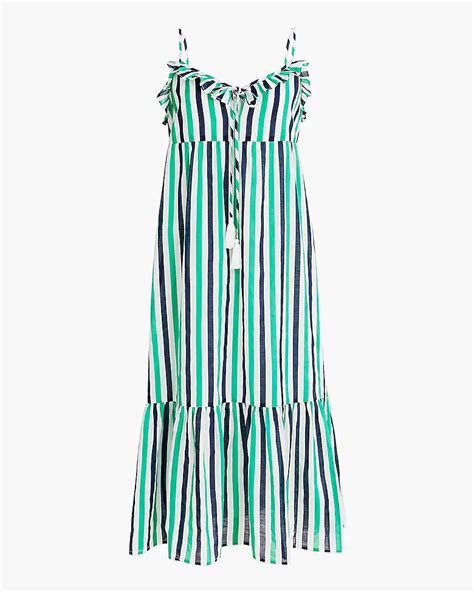 Factory Ruffle Tiered Maxi Cover Up Dress For Women