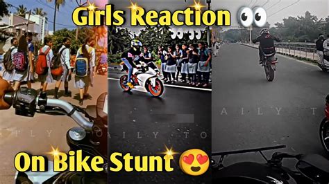 Bike Stunts In Public 🔥 Reaction Girls Reaction On Bike Stunts Top 10 Stunt Viral Youtube