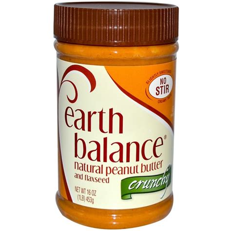 Earth Balance Natural Crunchy Peanut Butter With Flaxseed