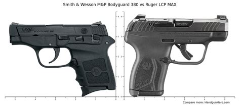 Ruger Lcp Vs Smith Wesson M P Bodyguard Size Comparison Handgun Hero