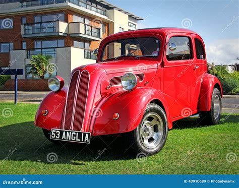 British Ford Anglia Vintage Car Editorial Stock Image Image Of Show Cars 43910689