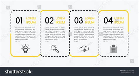 Infographic 4 Steps Diagram Vector Stock Vector Royalty Free 1537011068