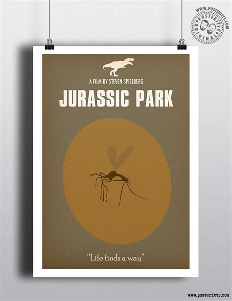 Jurassic Park Minimal Movie Poster By Posteritty Minimalposters