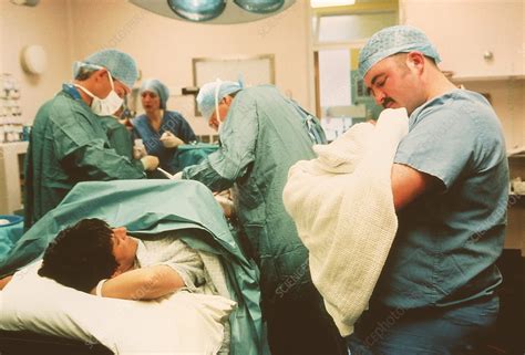 Caesarean Birth Stock Image M810 0336 Science Photo Library