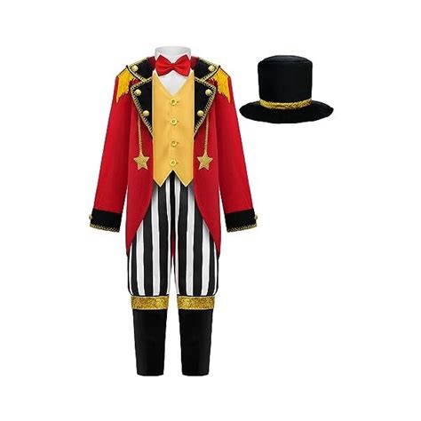 Relibeauty Déguisement Monsieur Loyal Enfant Costume Cirque Ringmas