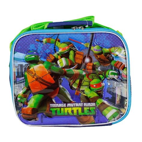 Lunch Bag - TMNT - Ninja Turles Blue Boys Case New 653446 - Walmart.com