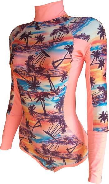 Mai Lycra Manga Longa Coral Prote O Solar Uv Upf