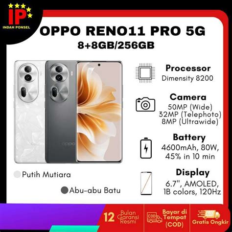 Jual Oppo Reno11 Pro 5g Ram 8 8 256 Gb Bergaransi Resmi Nasional Di