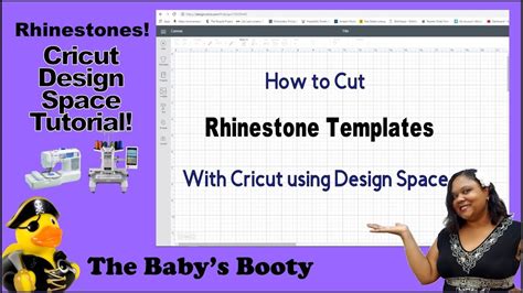 How To Cut A Rhinestone Template With Cricut Design Space Youtube