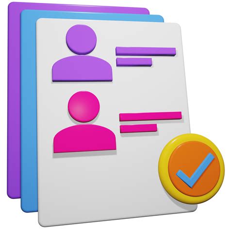 Office Client List 3d Icon 17258405 PNG