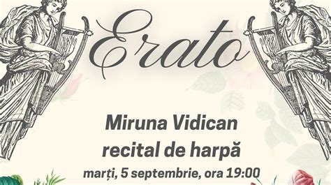 Evenimentul Erato o poveste muzicală în această seară la Grădina