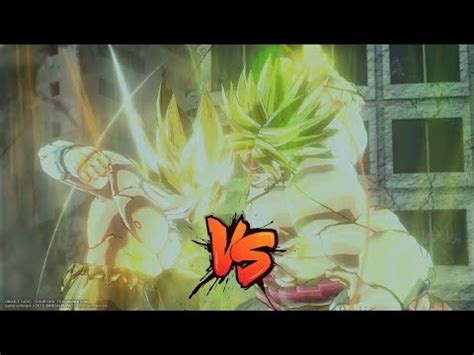 DBXV2 SSJ Goku Vs LSSJ Broly DBZ Fight YouTube