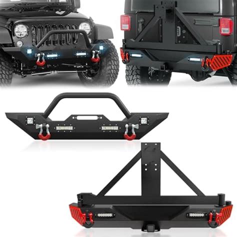 Amazon YZONA Front Rear Bumper W Spare Tire Carrier Compatible