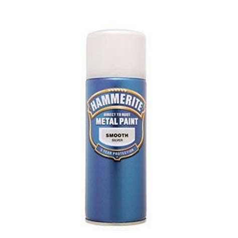 Hammerite Direct To Rust Metal Spray Paint Smooth Silver Ml Homebase